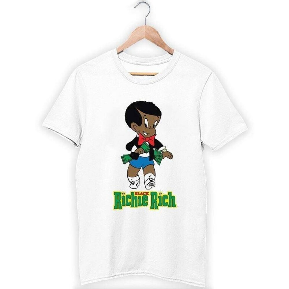 Richie Rich Cartoon Character Graphic Retro Pop Culture Comic Fan T-Shirt 159